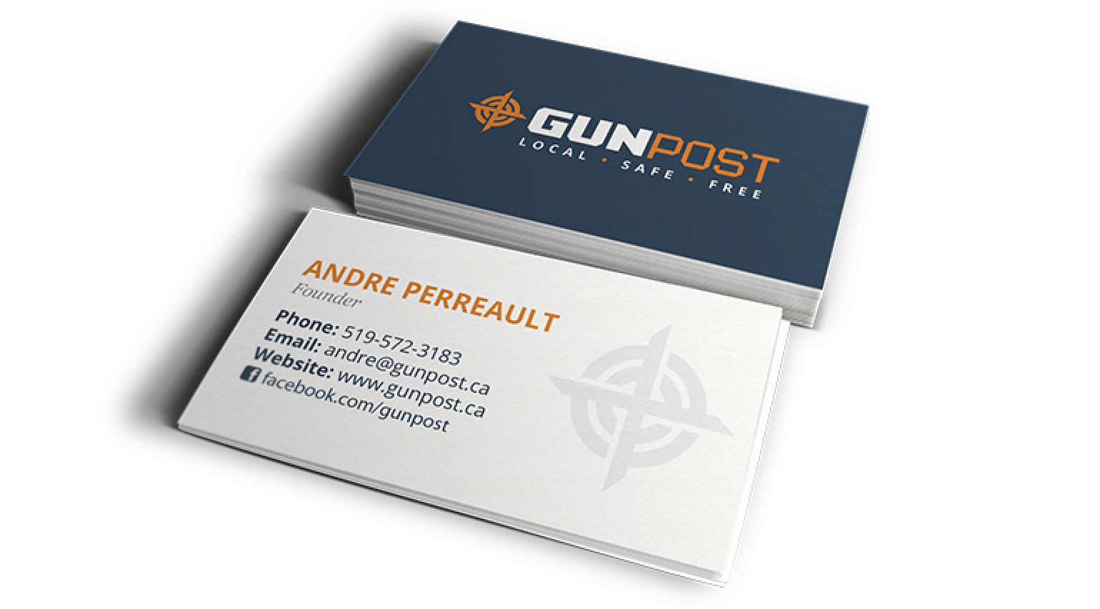 Gun Post Business Cards